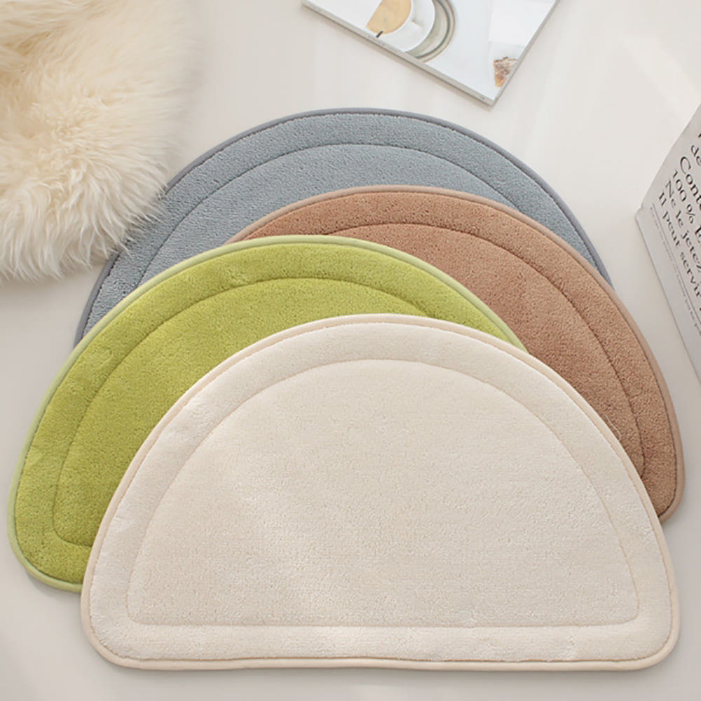 폭신한 메모리폼 반달 욕실 발매트