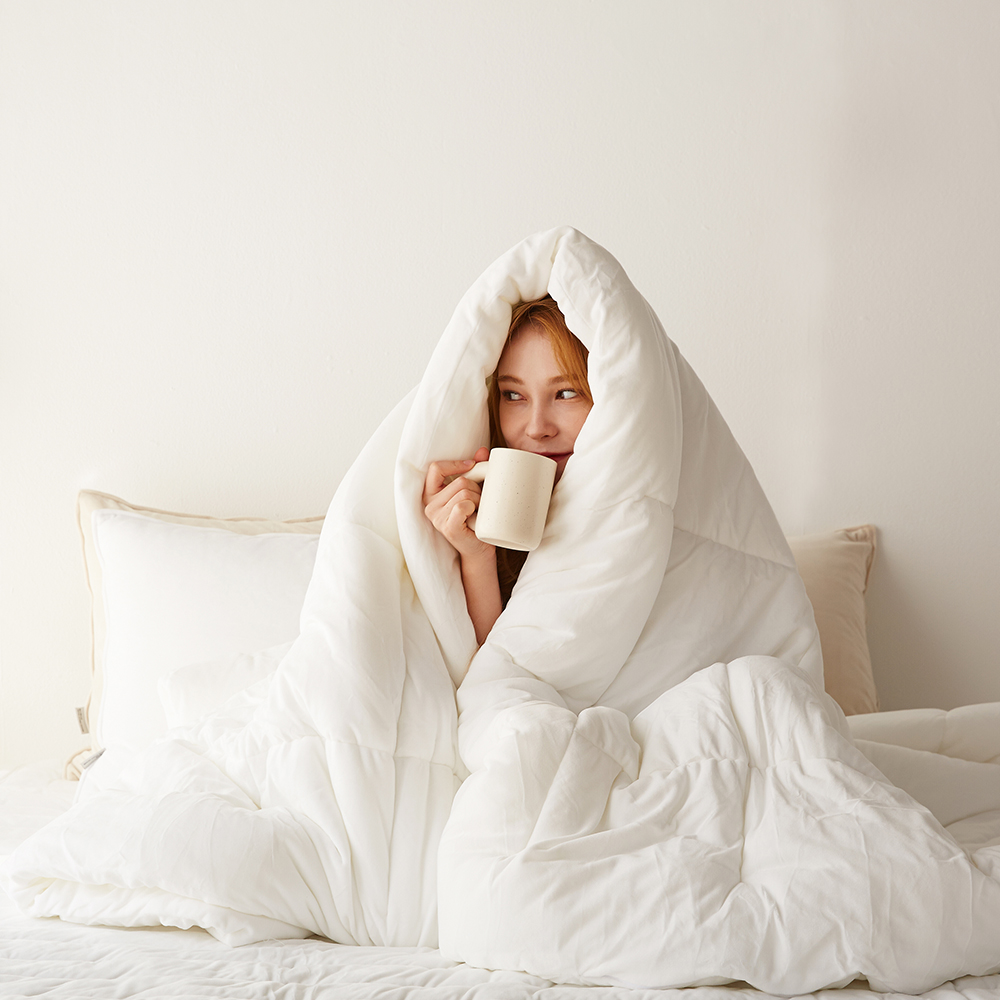 베어벨벳 퍼프 극세사 차렵이불 4colors