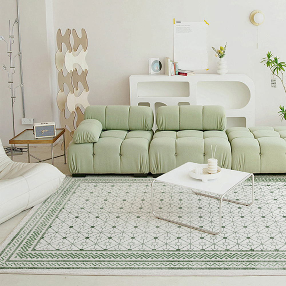 [고밀도극세사] 포근한 에티카 보더 러그