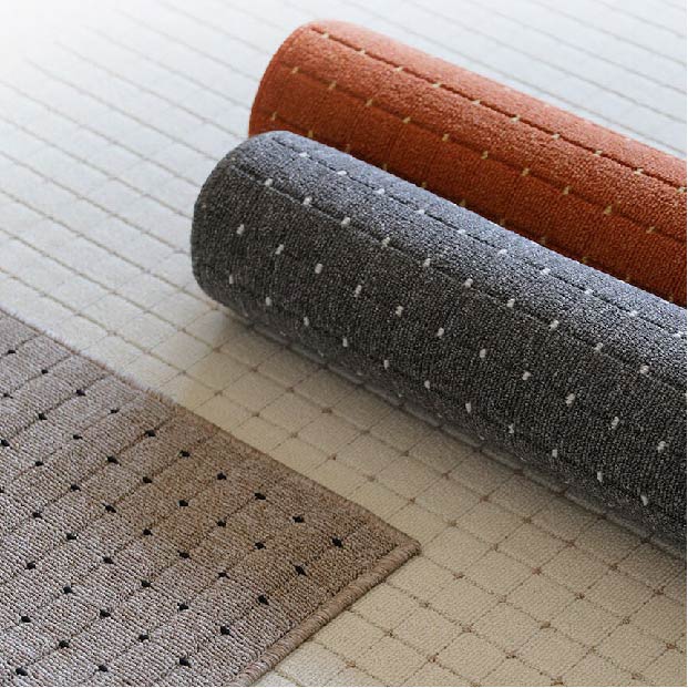 그리스직수입 체커타일 루프파일 카페트