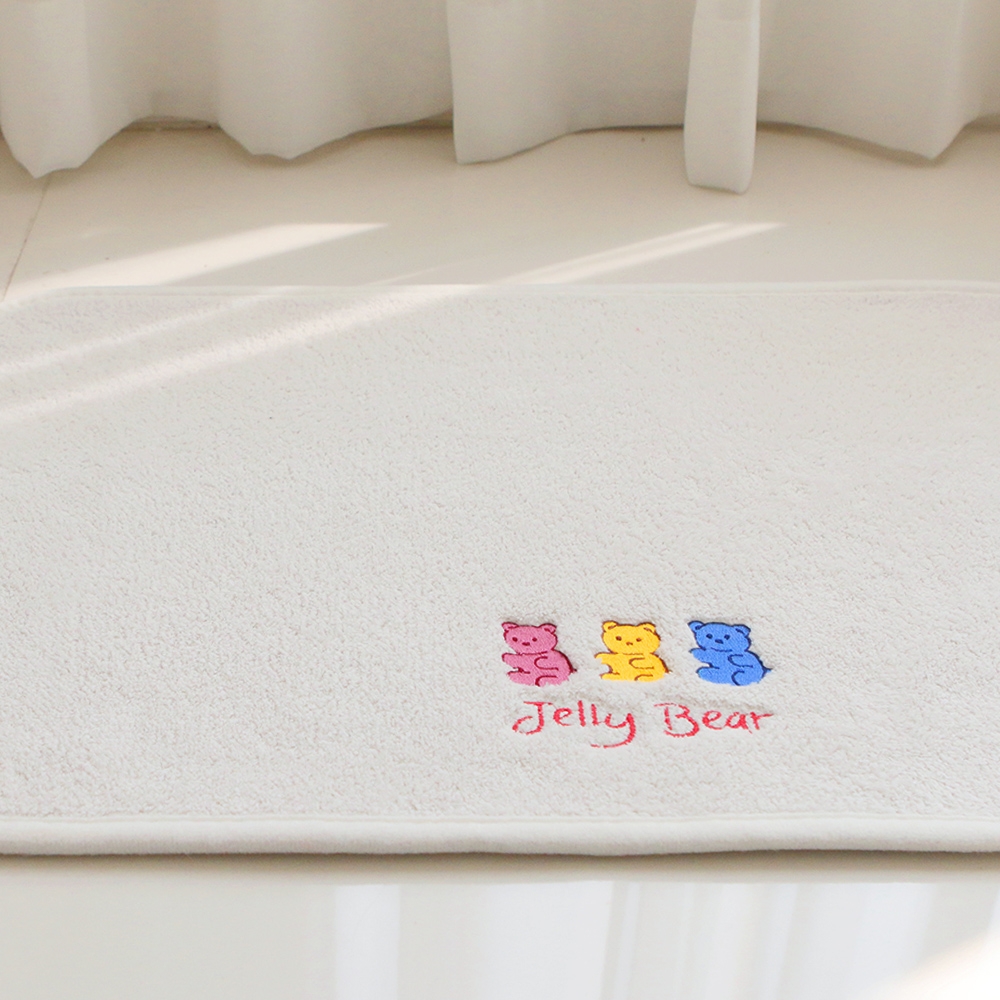 부드러운 젤리베어 자수 발매트 40x60