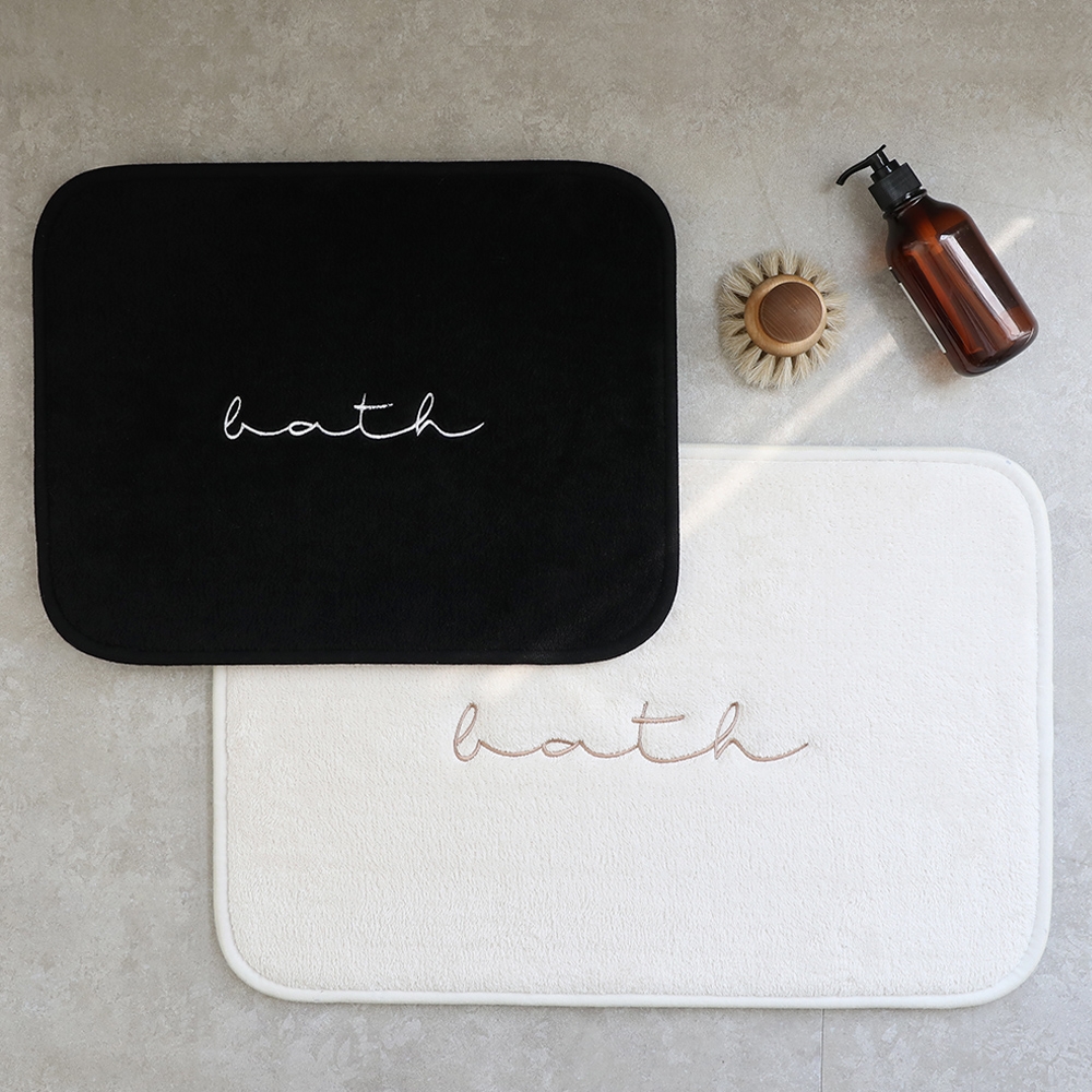 [메모리폼] 캘리 자수 발매트