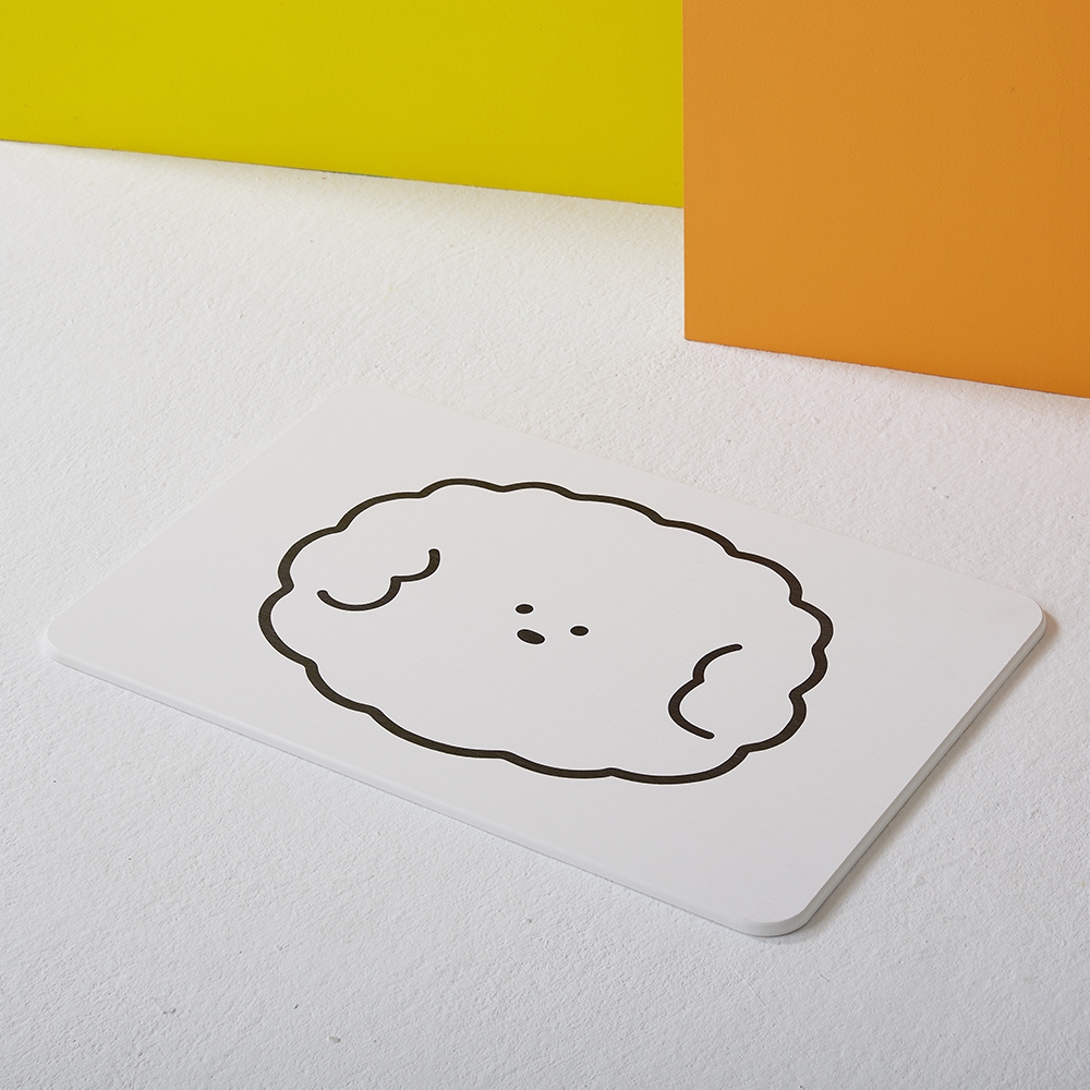 수분 순삭 푸숑 사각 규조토 발매트