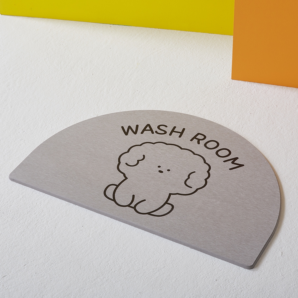 수분 순삭 푸숑 반달 규조토 발매트