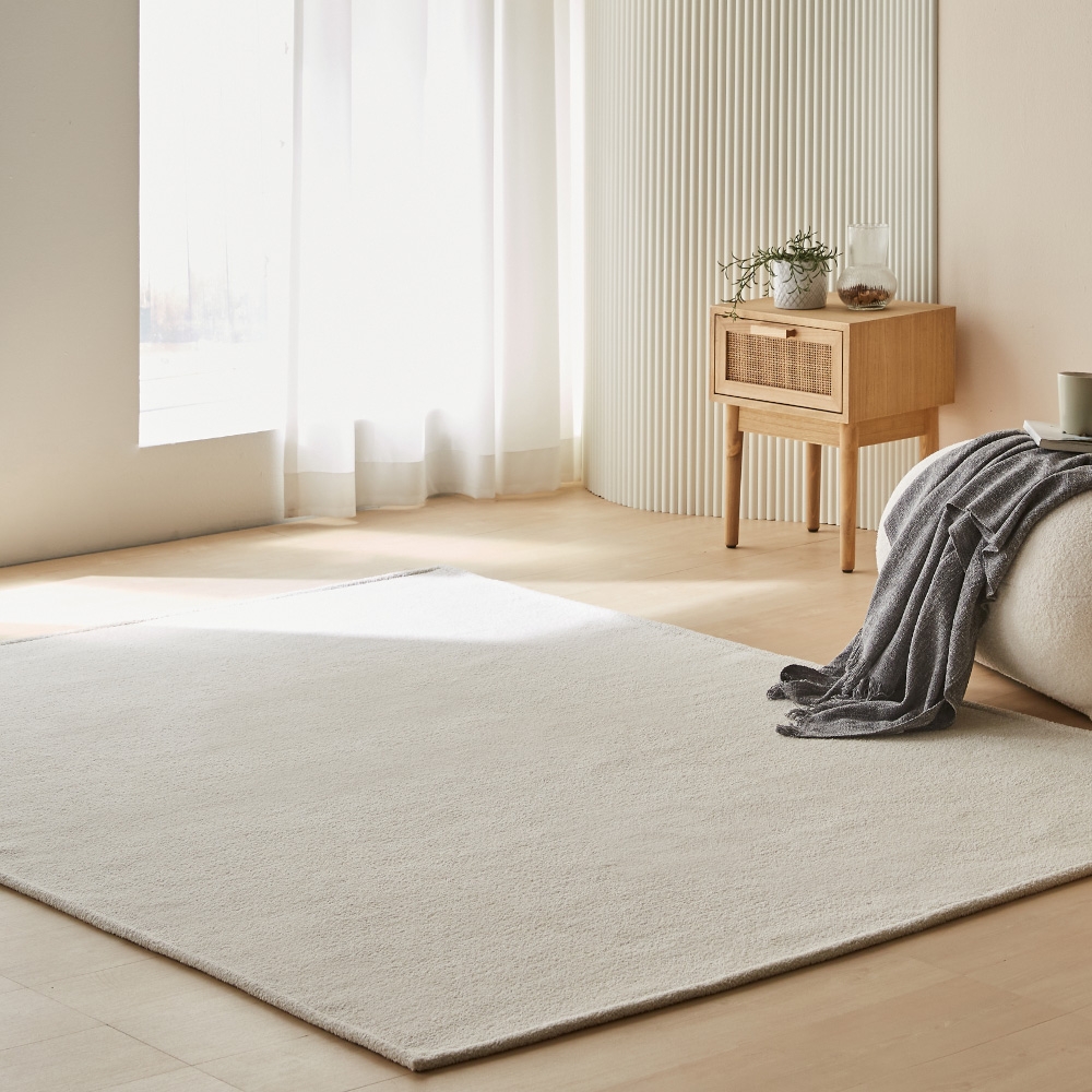[극세사] 포근한 심플데이 단모 러그