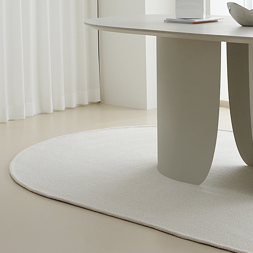 선데이 아치형 쉐입 단모 러그