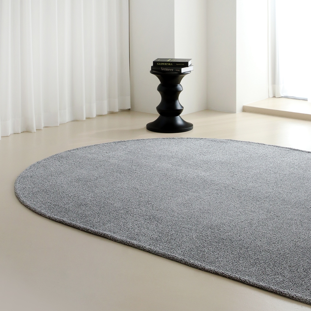 선데이 아치형 쉐입 단모 러그