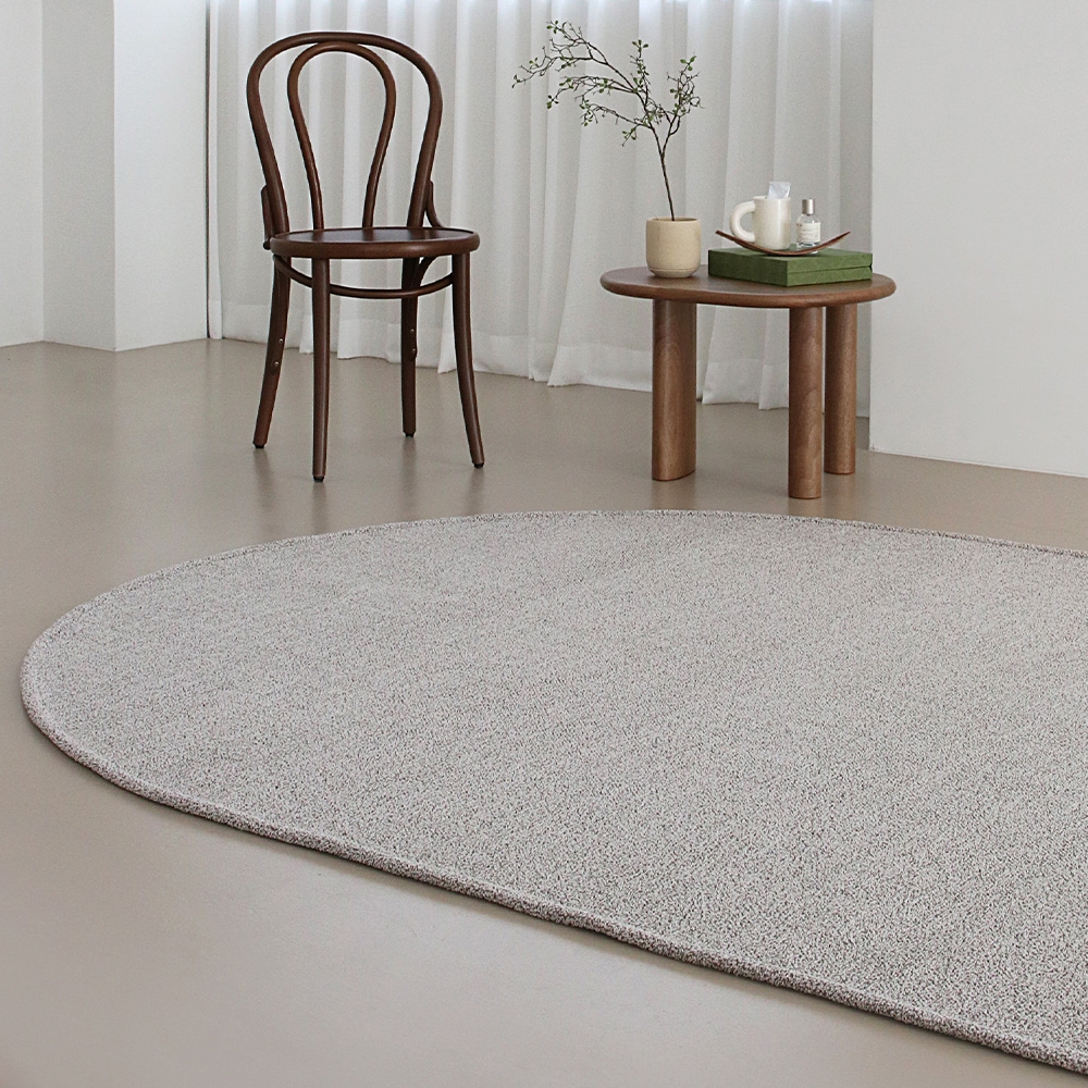 선데이 아치형 쉐입 단모 러그