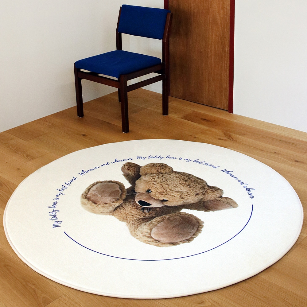 [메모리폼] 아임테디 원형 러그