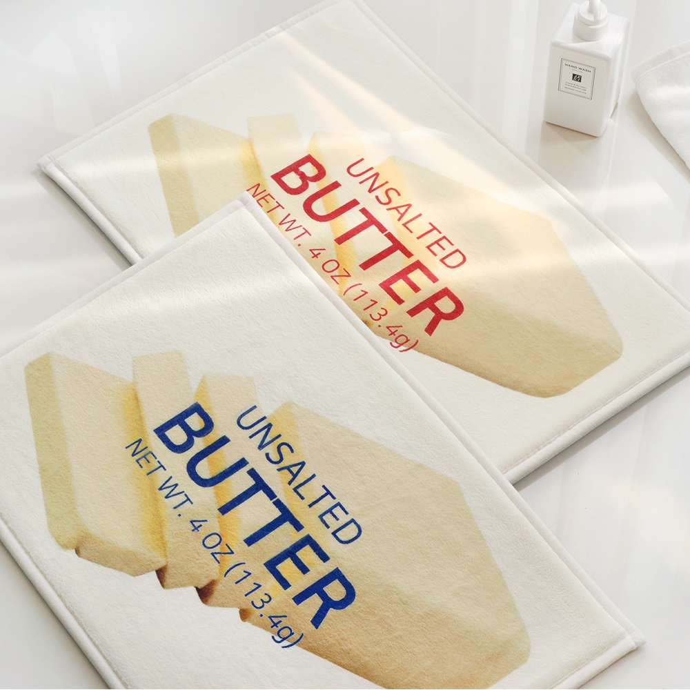 두꺼운 메모리폼 버터 욕실 발매트