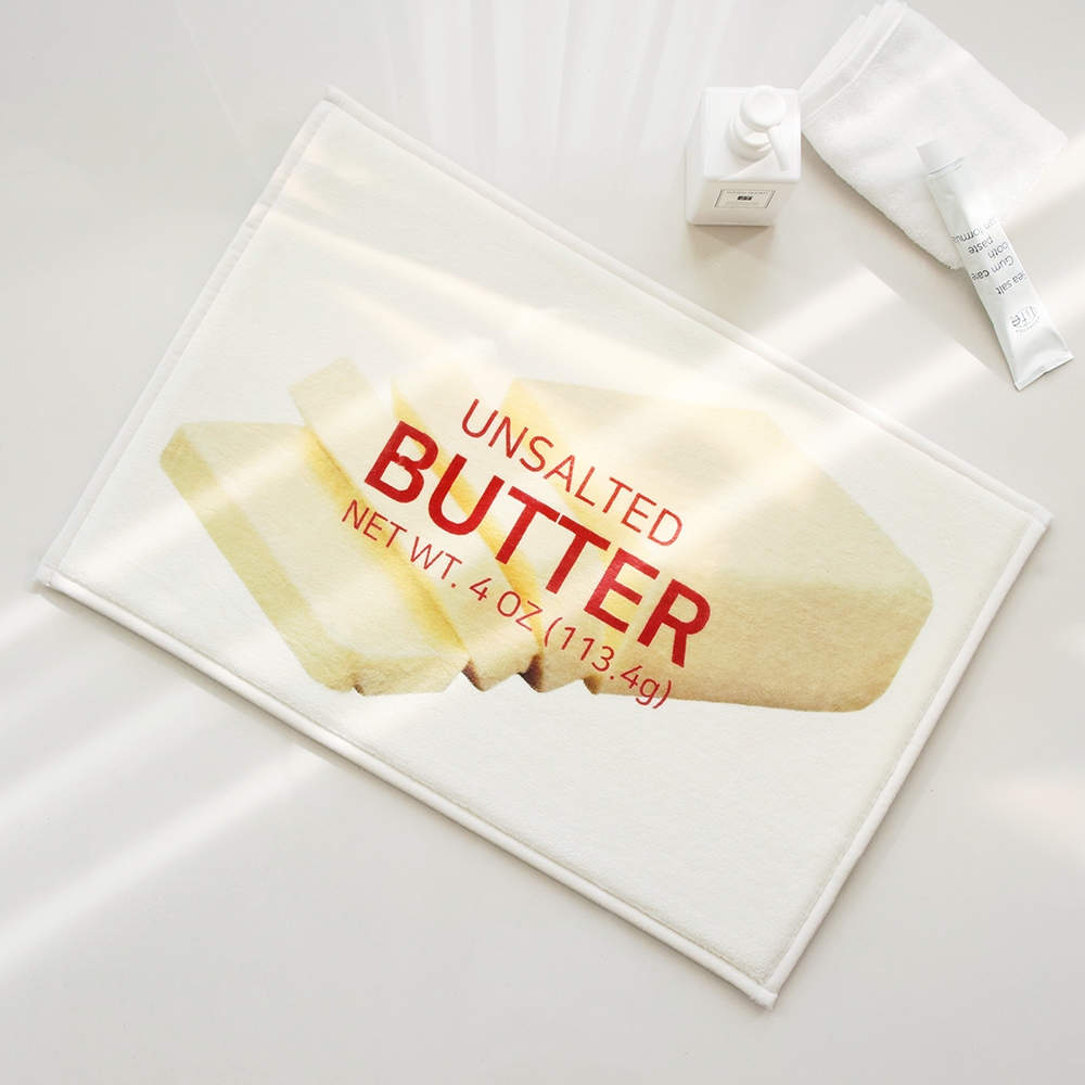 두꺼운 메모리폼 버터 욕실 발매트