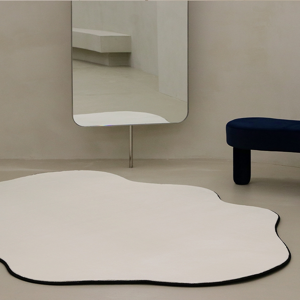 [메모리폼] 포근하고 폭신한 비정형 라인티 러그