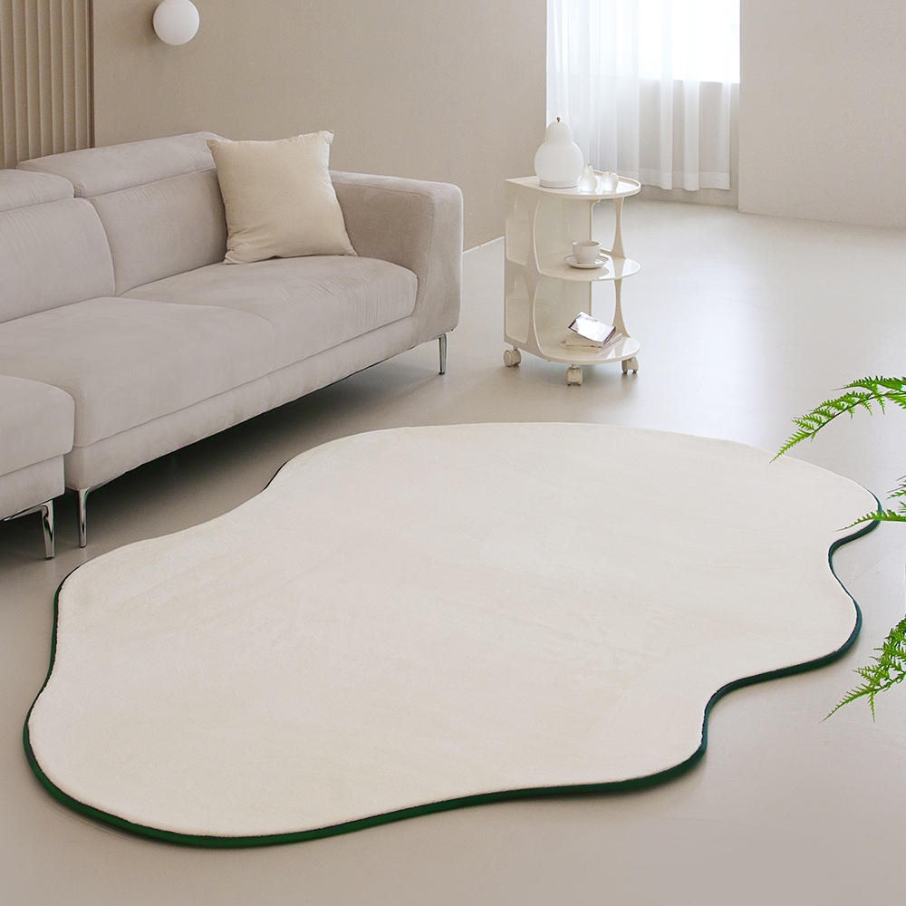 [메모리폼] 포근하고 폭신한 비정형 라인티 러그