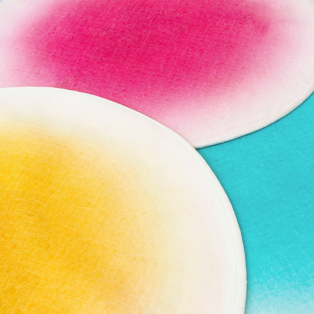 그라데이션 원형 러그