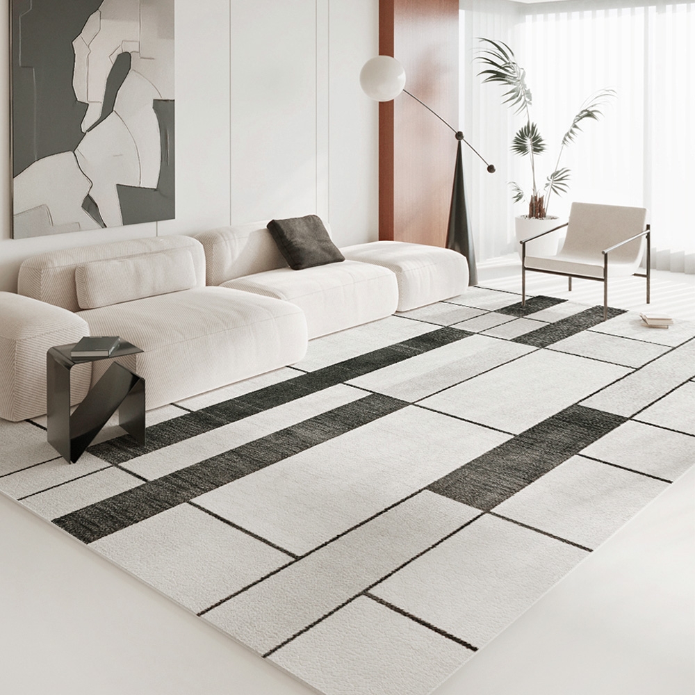 바이빔 북유럽 패턴 먼지없는 대형 거실 러그 카페트