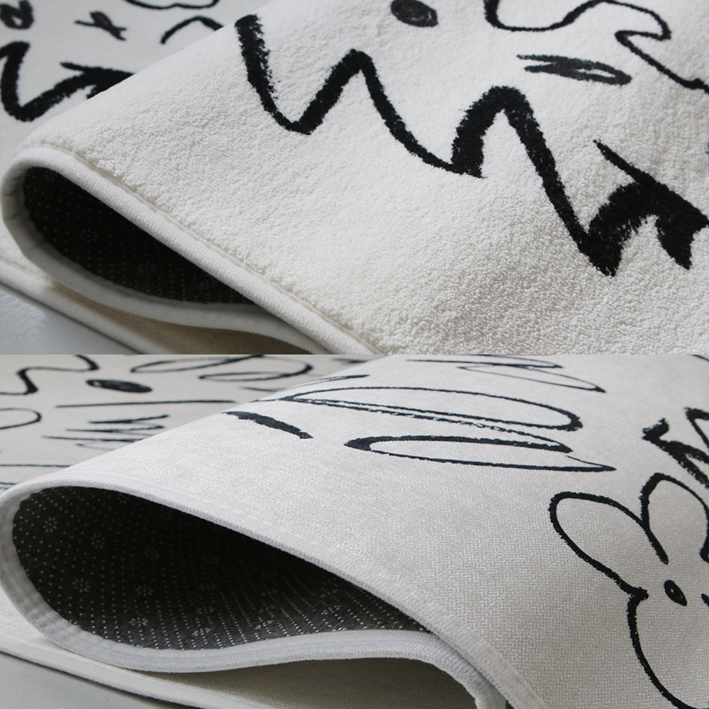 [고밀도극세사or셔닐] 그래피티 미드센츄리 러그