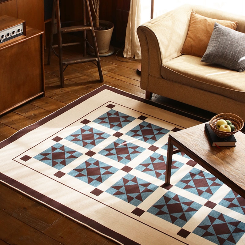 몬테라 타일 워셔블 단모 러그 카페트 2colors